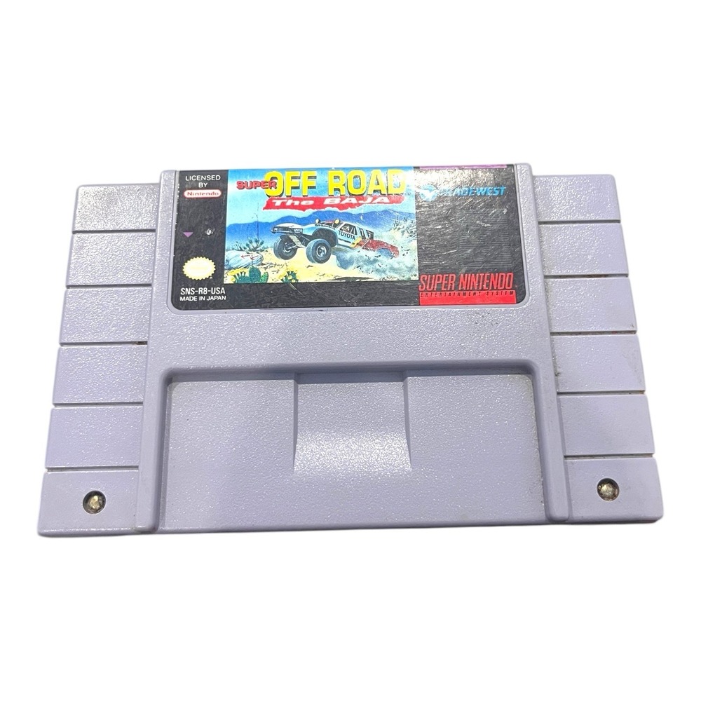 Super Off Road The Baja Nintendo SNES Cartridge Only Authentic / Tested
